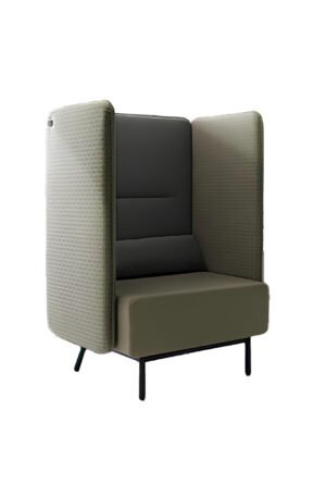 Poltrona con fianchi e schienali alti 870mm