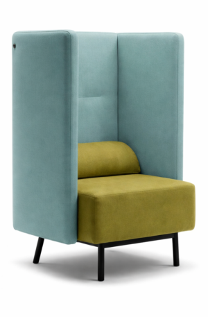 Poltrona rifugio fianchi e schienale alti 1310mm