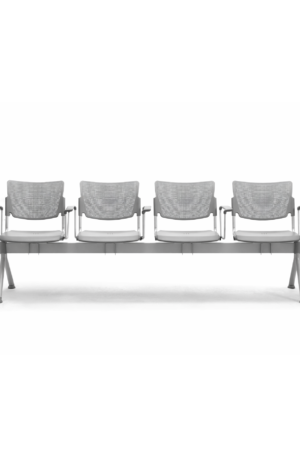 Panca attesa 4 posti in LAMIERA PPL