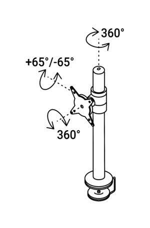 Braccio porta monitor REGOLAZIONE PROFONDITÀ FISSA