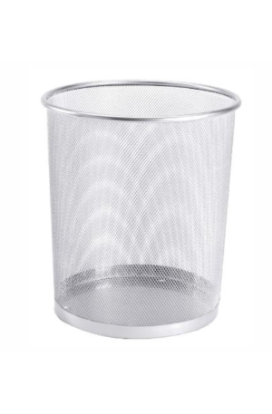 Cestino gettacarte in rete metallica traforata