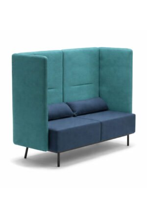 Divano largo rifugio a 2 posti con fianchi e schienali alti 1510mm