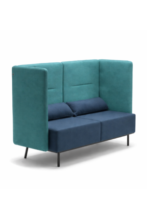 Divano largo rifugio a 2 posti con fianchi e schienali alti 1310mm