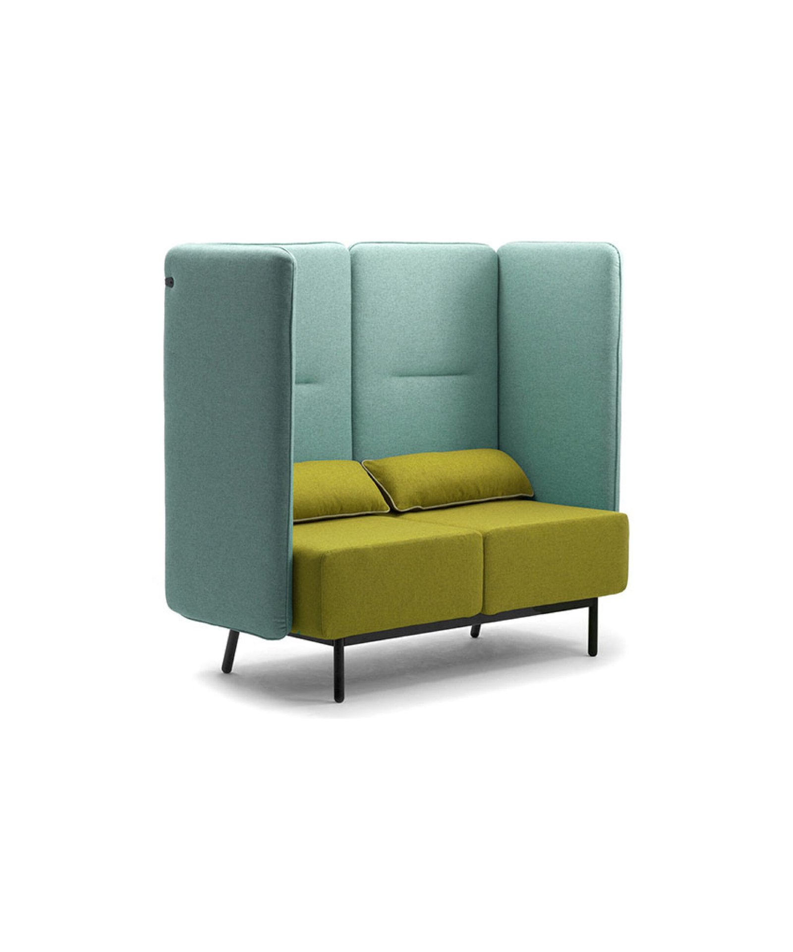 Divano 2 posti con fianchi e schienali alti 870mm - immagine 3